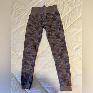Gymshark Purple Camo Seamless Leggings
